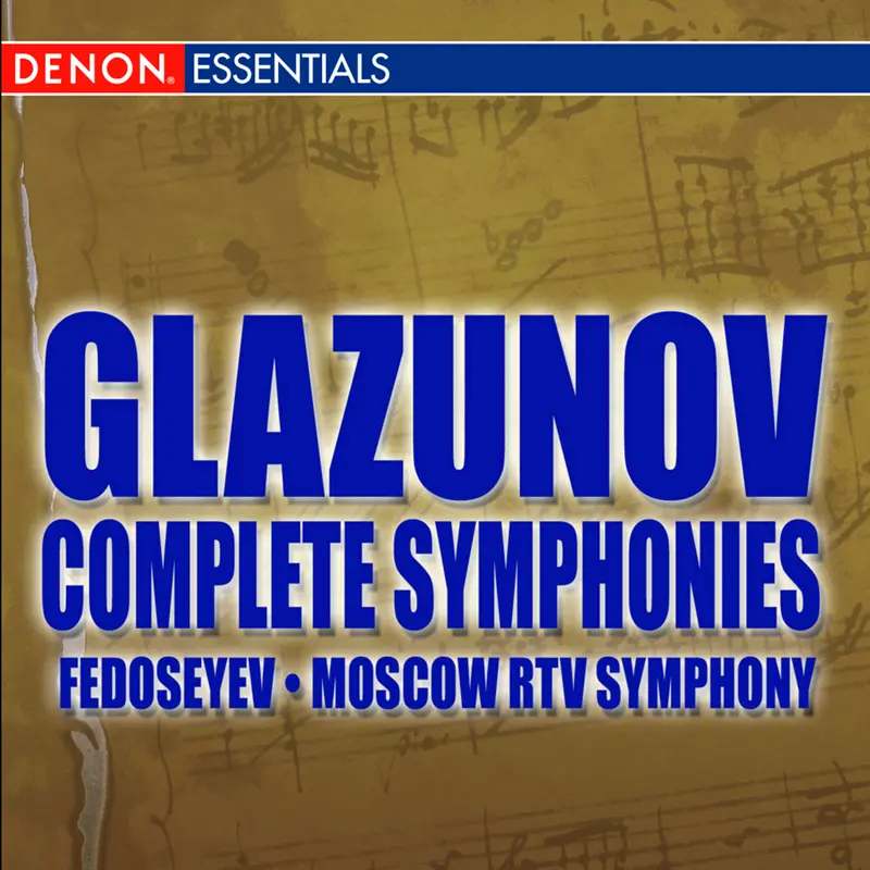 Glazunov - Symphonies - Fedoseyev Moscow RTV Symphony Orchestra - FLAC.webp